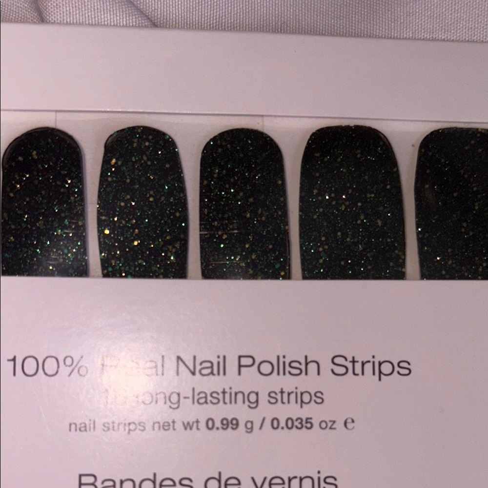 Color Street Black Glitter Nail Polish Strips - Picture 4 of 8